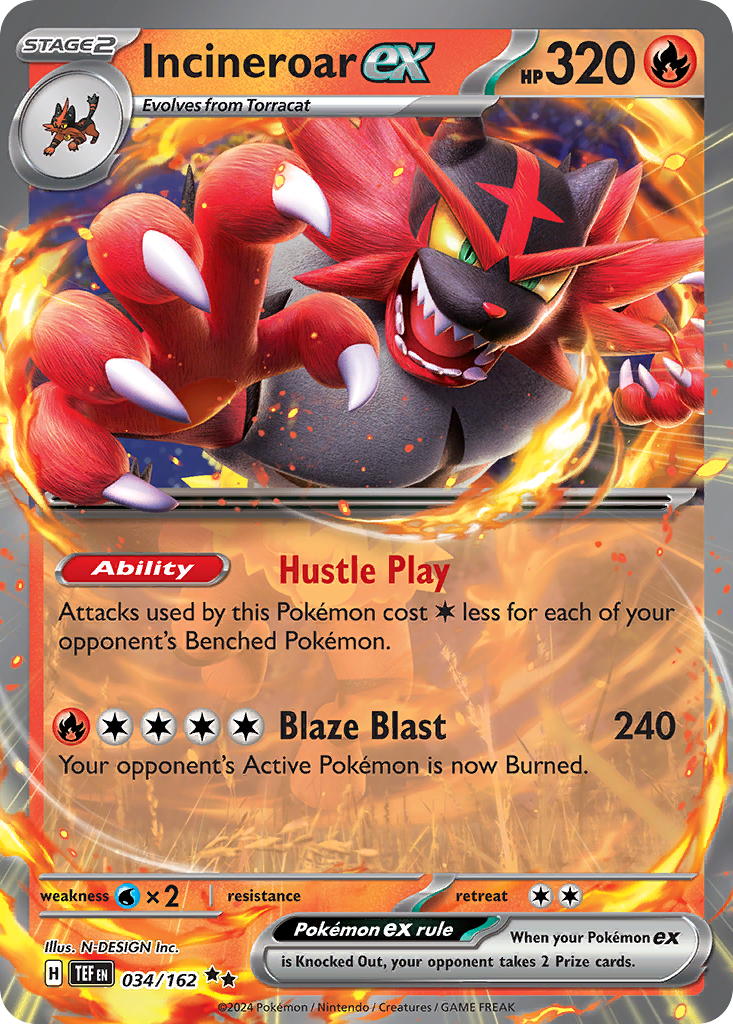 POKEMON - SINGLES - INCINEROAR EX