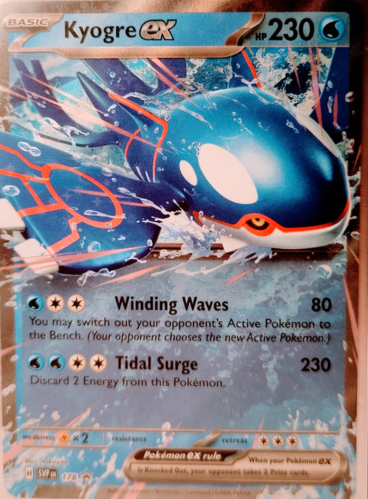 POKEMON - SINGLES - KYOGRE EX PROMO