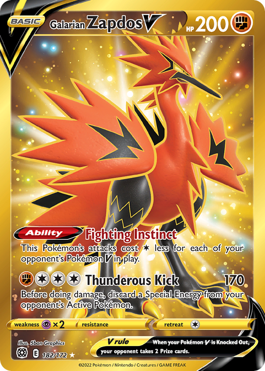POKEMON - SINGLES - ZAPDOS V (SR)