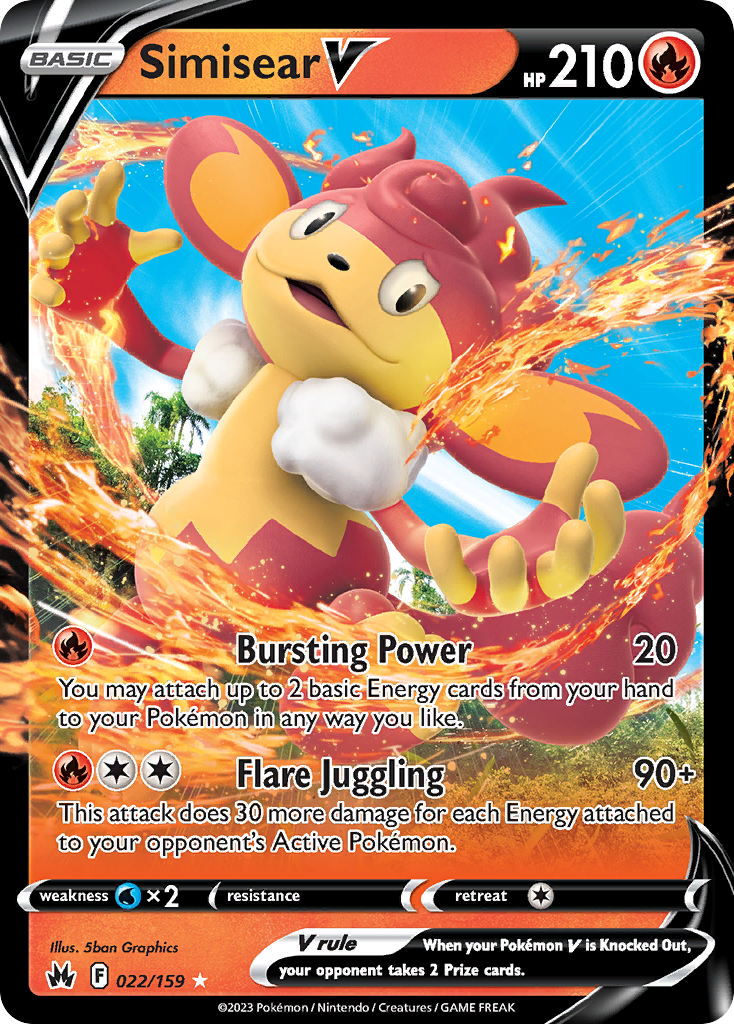POKEMON - SINGLES - SIMISEAR V