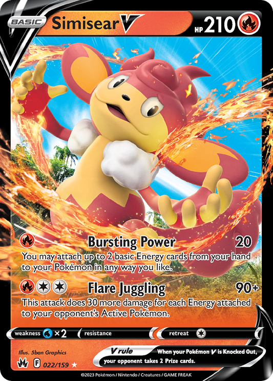 POKEMON - SINGLES - SIMISEAR V