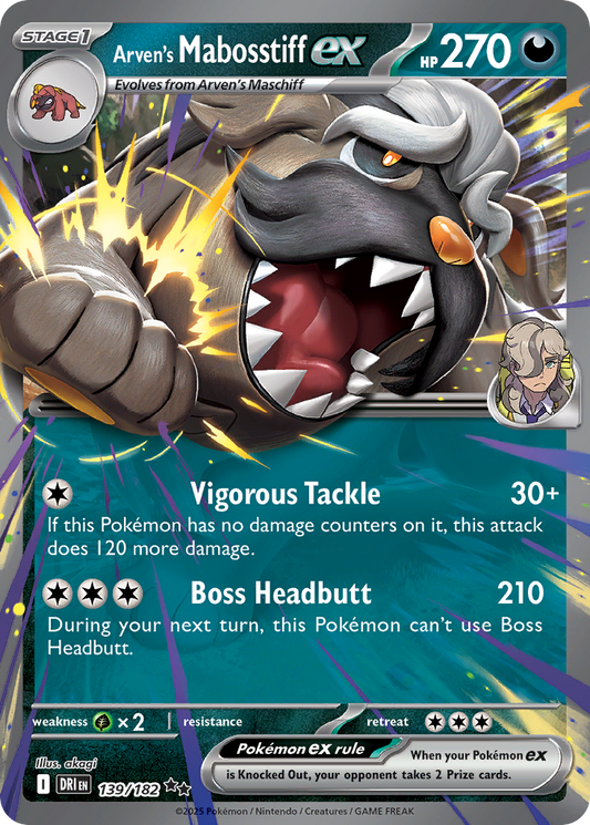 POKEMON - SINGLES - ARVEN'S MABOSSTIFF EX
