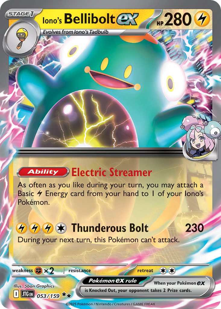 POKEMON - SINGLES - IONO'S BELLIBOLT EX