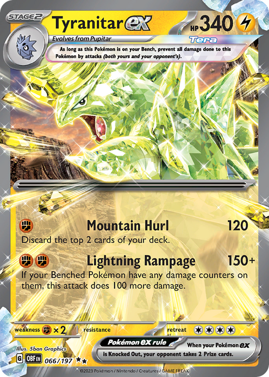 POKEMON - SINGLES - TYRANITAR EX