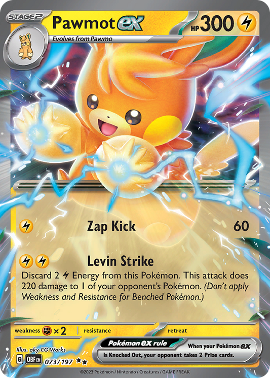 POKEMON - SINGLES - PAWMOT EX