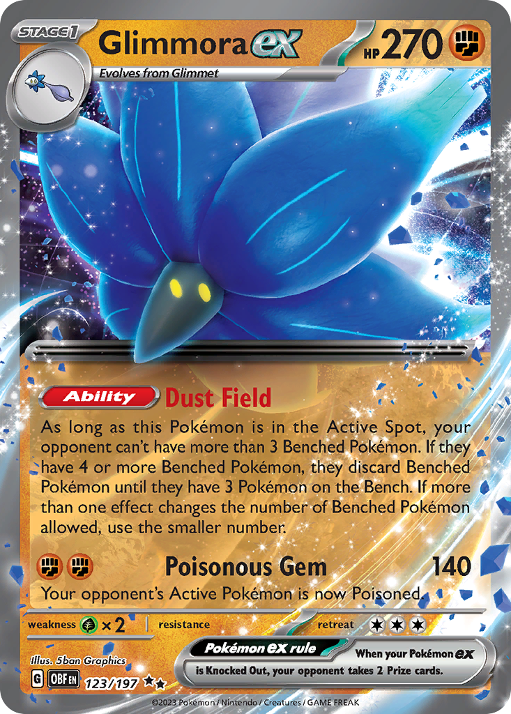 POKEMON - SINGLES - GLIMMORA EX