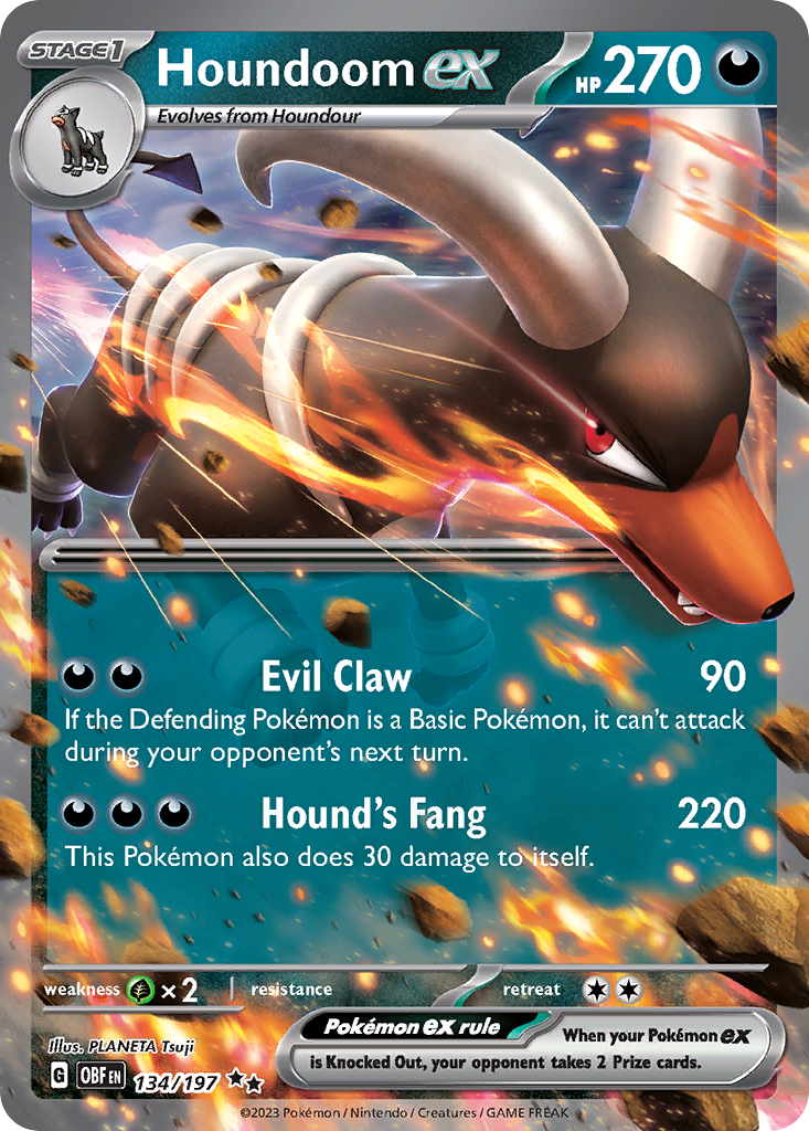 POKEMON - SINGLES - HOUNDOOM EX