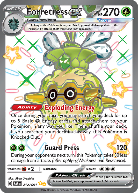 POKEMON - SINGLES - FORRETRESS EX SHINY FULL ART