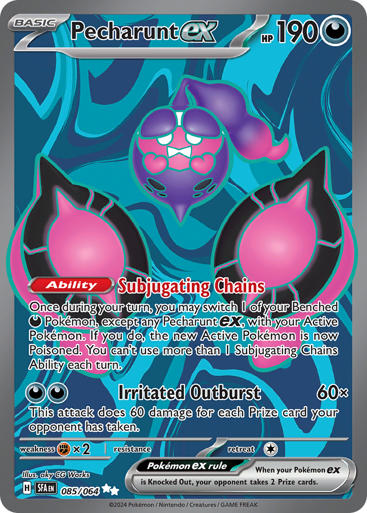 POKEMON - SINGLES - PECHARUNT EX FULL ART