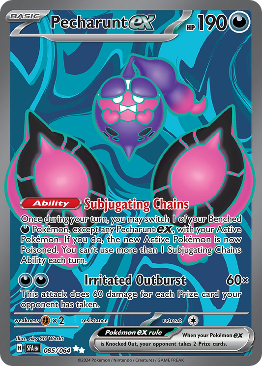 POKEMON - SINGLES - PECHARUNT EX FULL ART