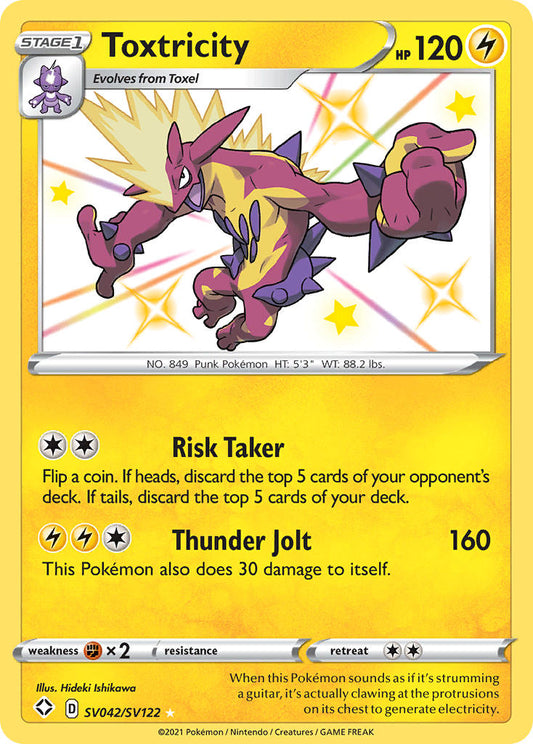 POKEMON - SINGLES - SHINY TOXTRICITY
