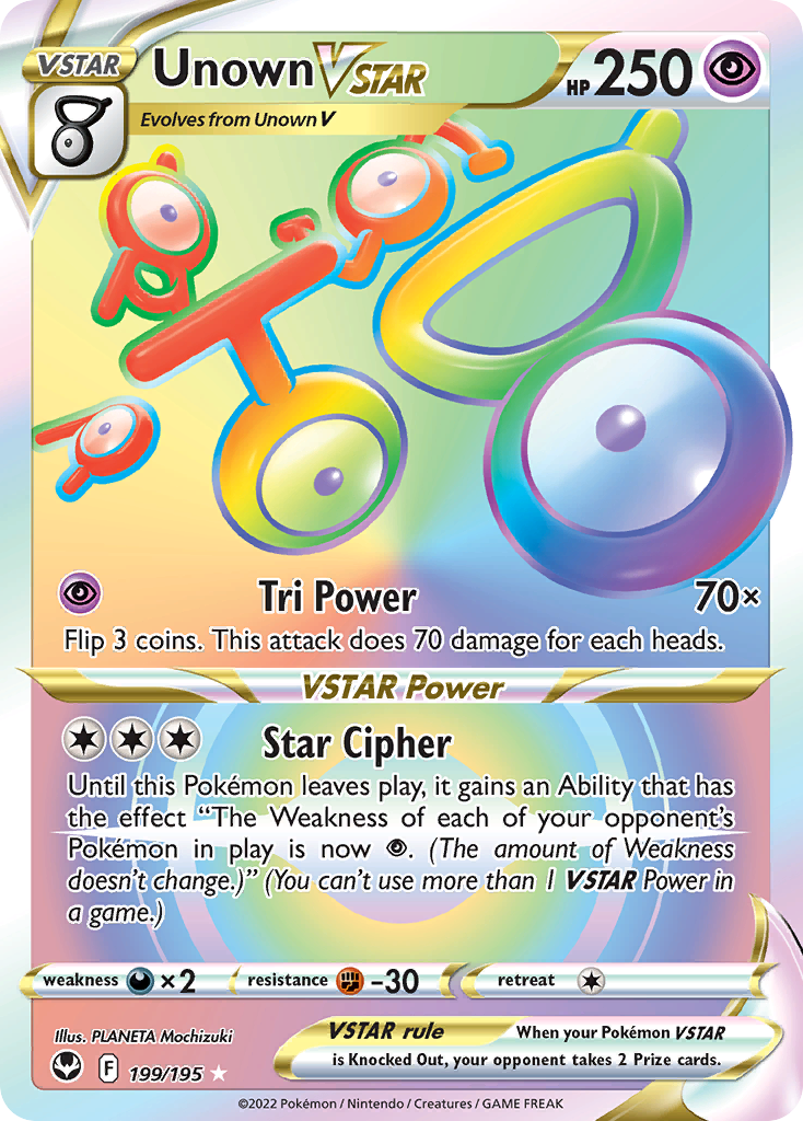 POKEMON - SINGLES - UNOWN VSTAR (RR)