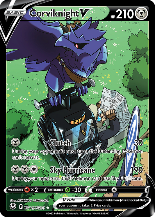 POKEMON - SINGLES - CORVIKNIGHT V (TG)