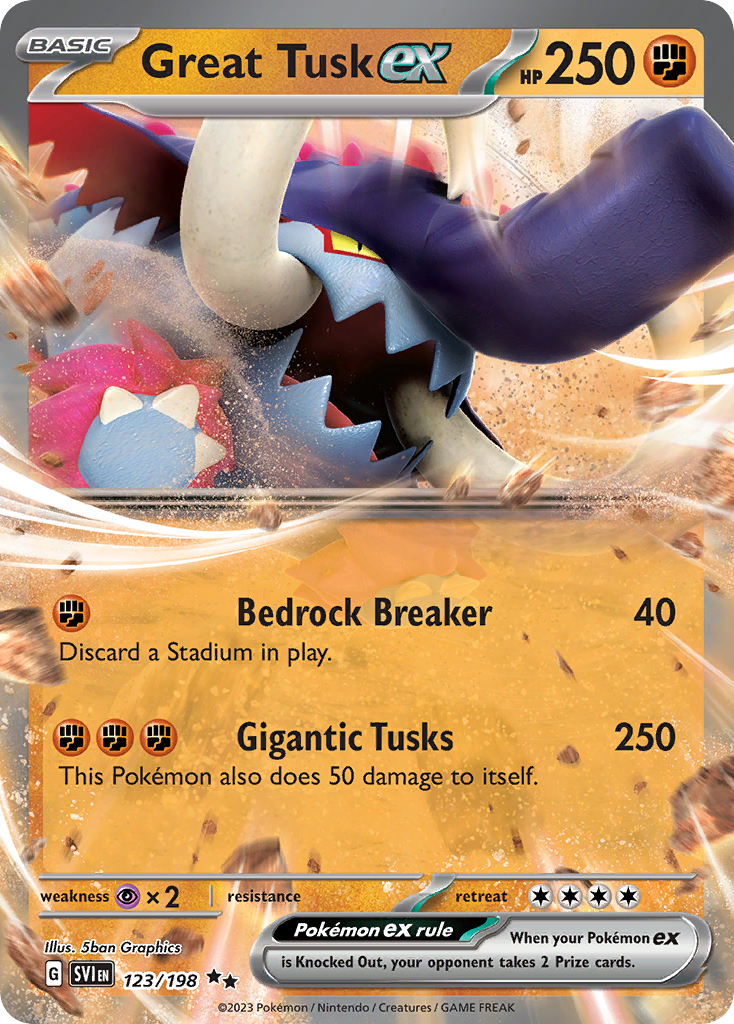 POKEMON - SINGLES - GREAT TUSK EX