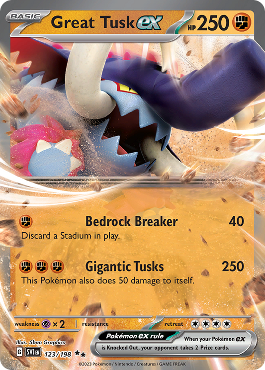 POKEMON - SINGLES - GREAT TUSK EX