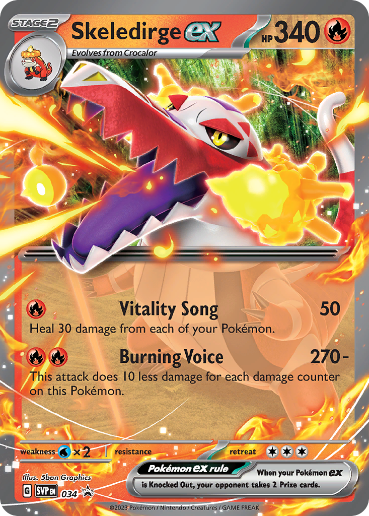 POKEMON - SINGLES - SKELEDIRGE EX (PROMO)