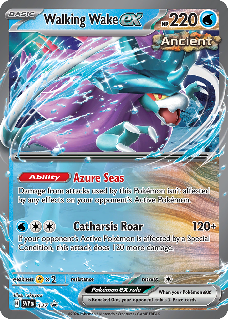 POKEMON - SINGLES - WALKING WAKE EX (ANCIENT)