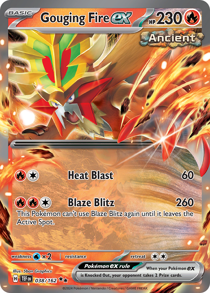 POKEMON - SINGLES - GOUGING FIRE EX